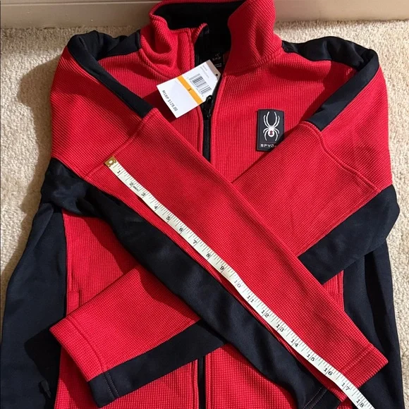 NWT Spyder Men's Performance Jacket in Red and Black size small - Picture 14 of 16